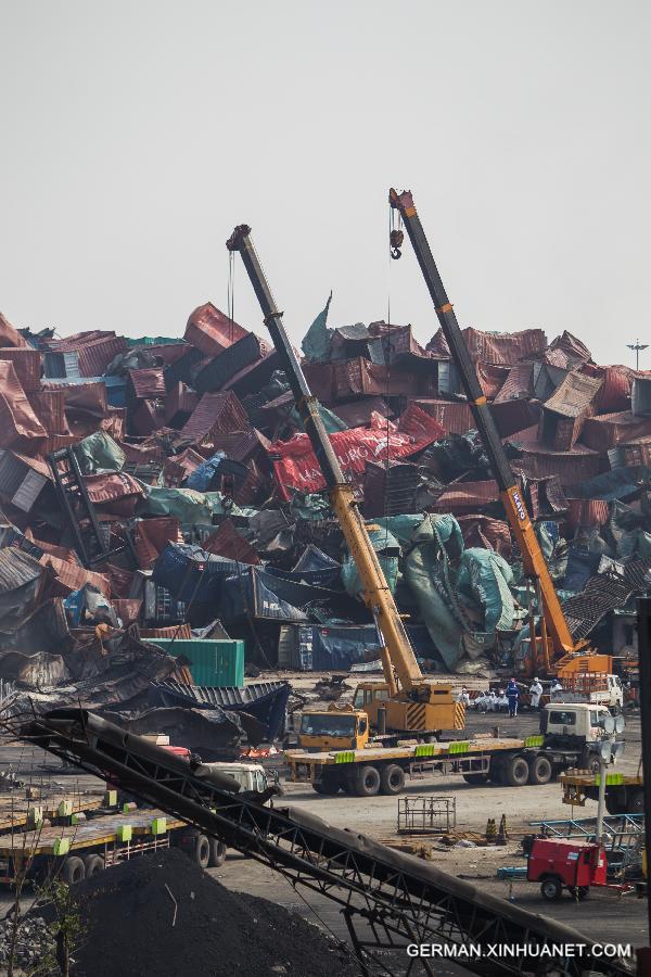 CHINA-TIANJIN-WAREHOUSE EXPLOSION-CLEANUP (CN)