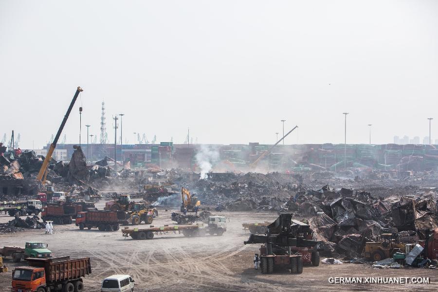 CHINA-TIANJIN-WAREHOUSE EXPLOSION-CLEANUP (CN)