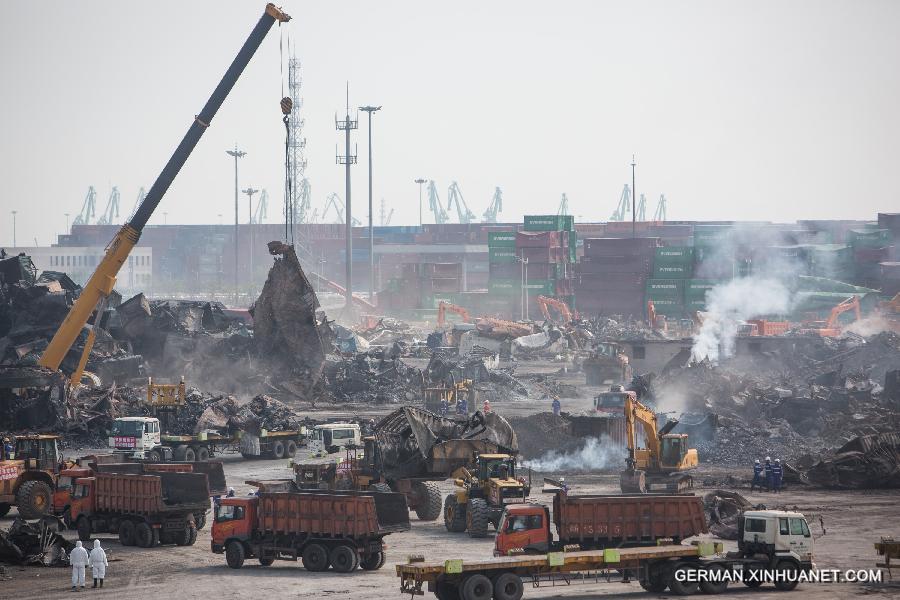 CHINA-TIANJIN-WAREHOUSE EXPLOSION-CLEANUP (CN)