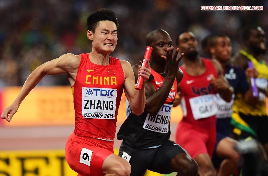 (SP)CHINA-BEIJING-IAAF WORLD CHAMPIONSHIPS-MEN'S 4X100M RELAY FINAL (CN)