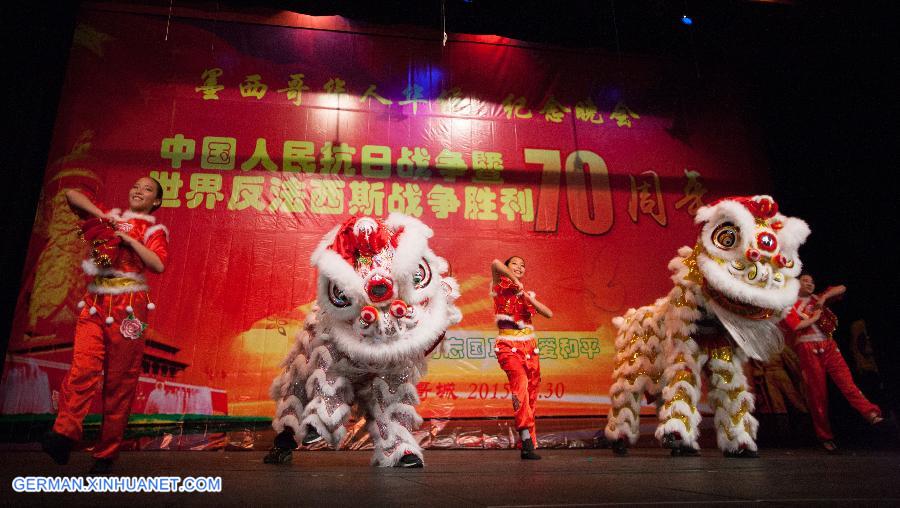 MEXICO-MEXICO CITY-CHINA-V-DAY-COMMEMORATION