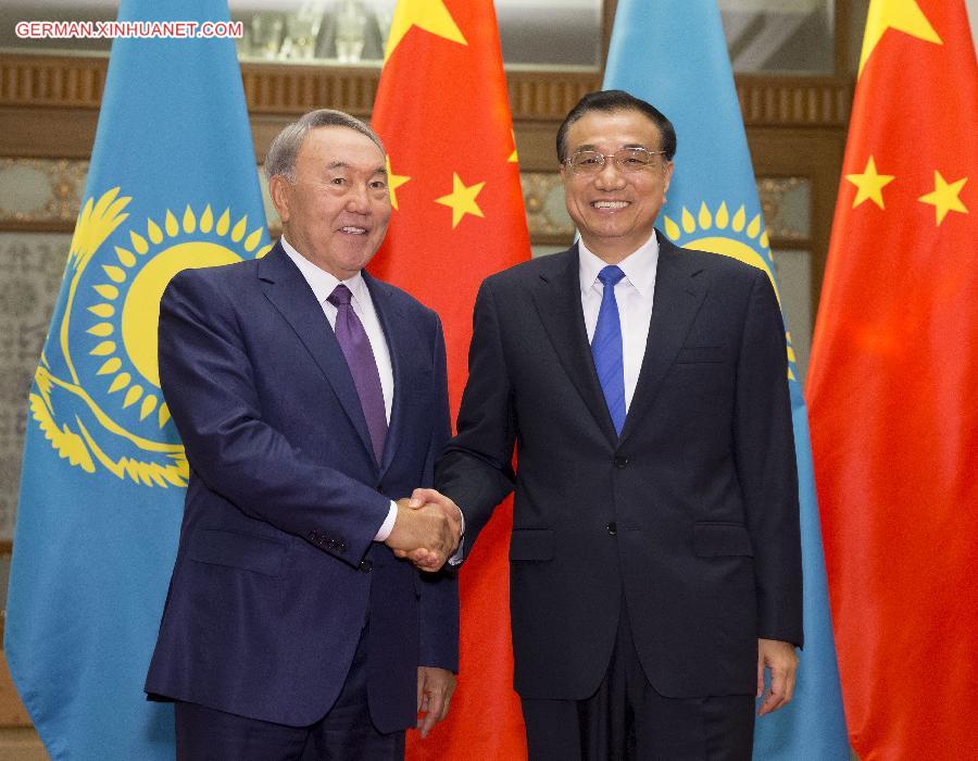 CHINA-BEIJING-LI KEQIANG-KAZAKH PRESIDENT-MEETING (CN)