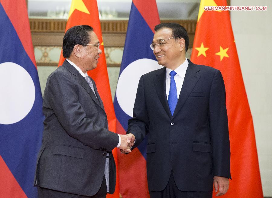 CHINA-BEIJING-LI KEQIANG-LAO PRESIDENT-MEETING (CN)