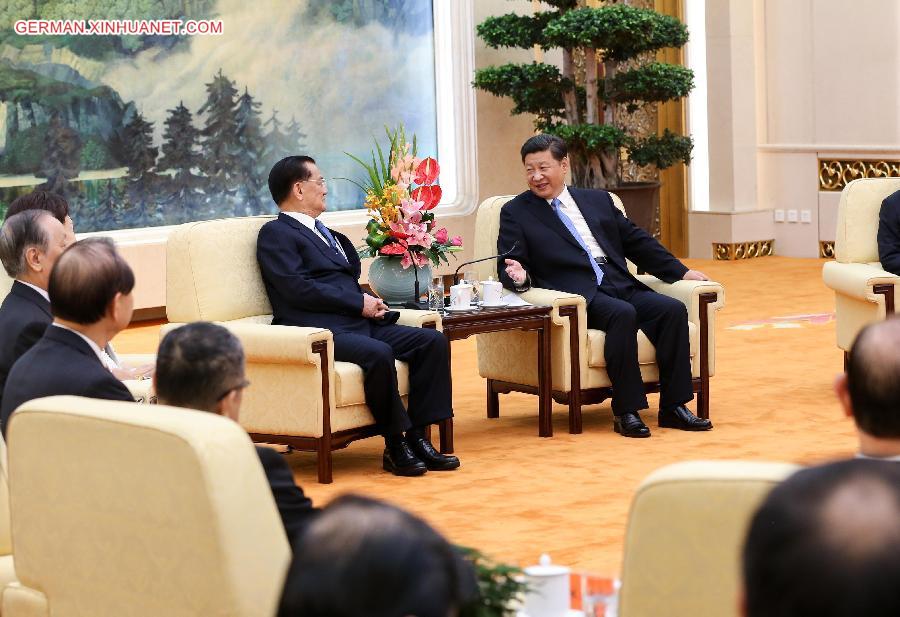 CHINA-BEIJING-XI JINPING-LIEN CHAN-MEETING(CN)