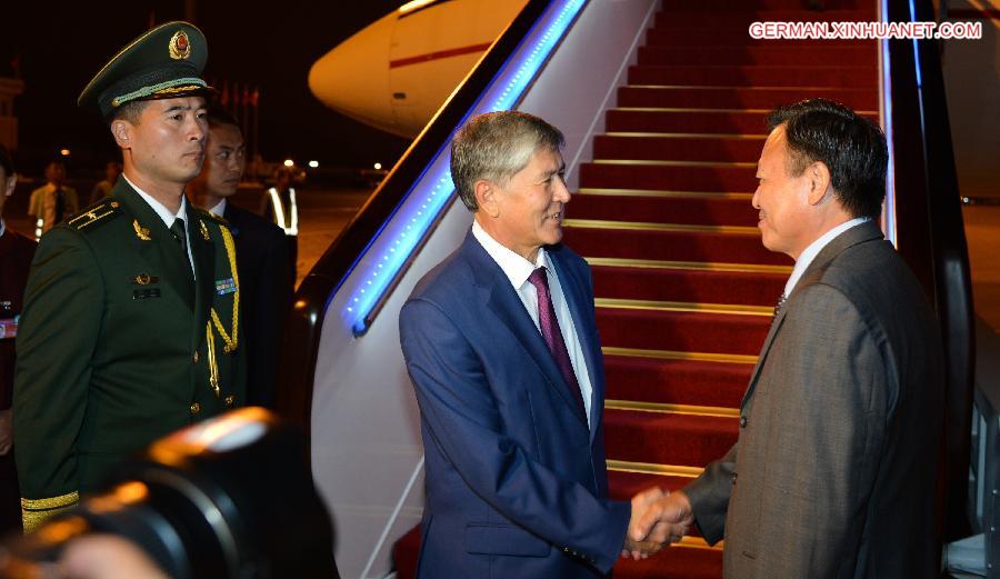 CHINA-BEIJING-KYRGYZ PRESIDENT-ARRIVAL(CN)