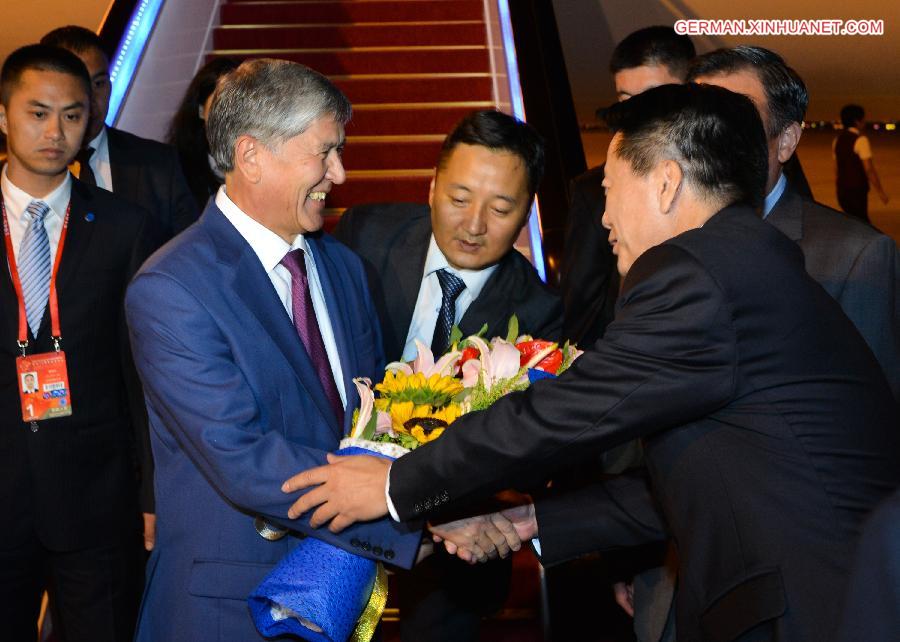 CHINA-BEIJING-KYRGYZ PRESIDENT-ARRIVAL(CN)