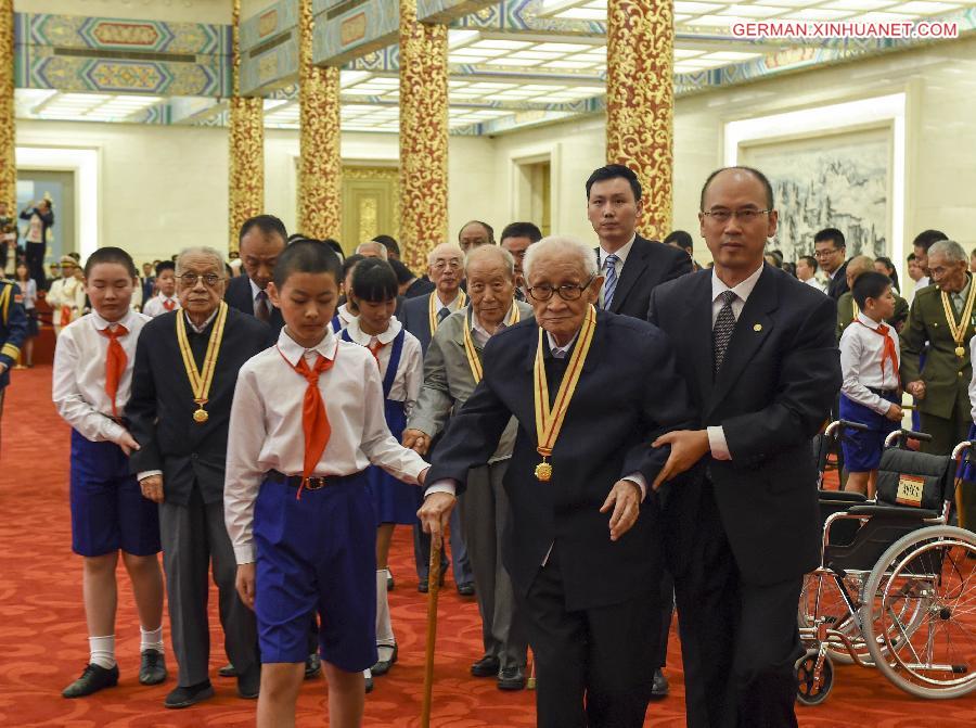 CHINA-BEIJING-VETERANS-AWARD CEREMONY (CN)