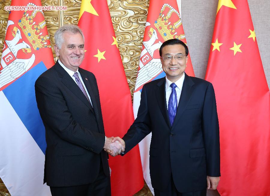 CHINA-LI KEQIANG-SERBIAN PRESIDENT-MEETING(CN)