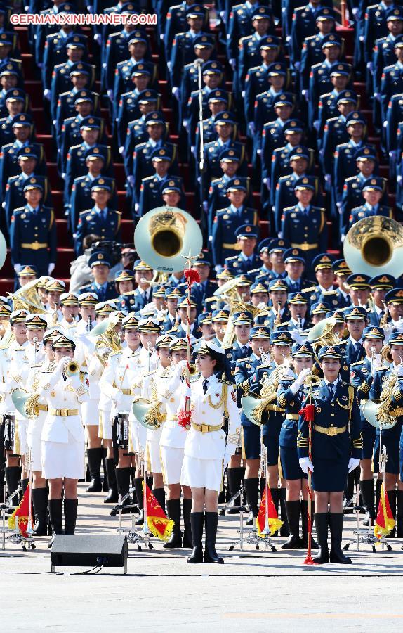 CHINA-BEIJING-V-DAY PARADE-MILITARY BAND-CHORUS (CN)