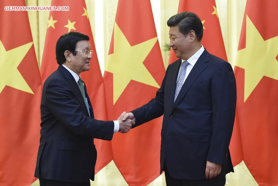 CHINA-XI JINPING-VIETNAMESE PRESIDENT-MEETING(CN)