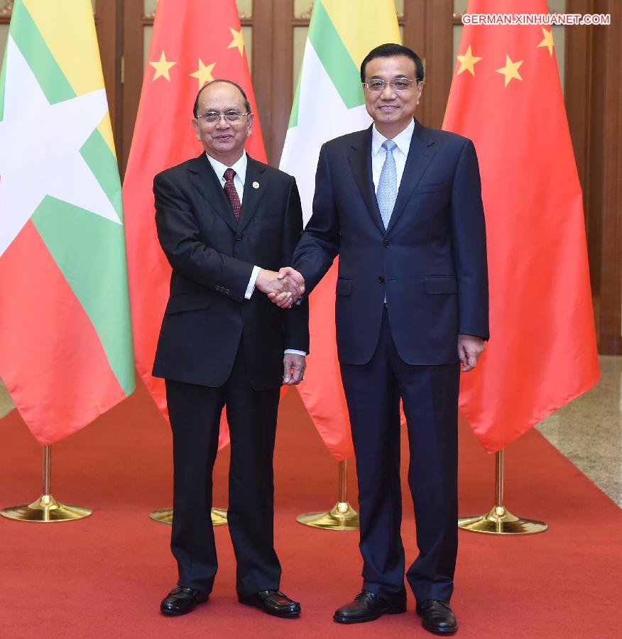 CHINA-LI KEQIANG-MYANMAR PRESIDENT-MEETING (CN)