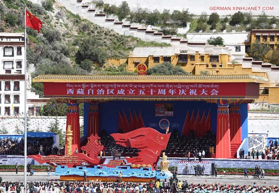 CHINA-LHASA-50TH ANNIVERSARY OF TIBET'S AUTONOMY-CELEBRATIONS (CN)