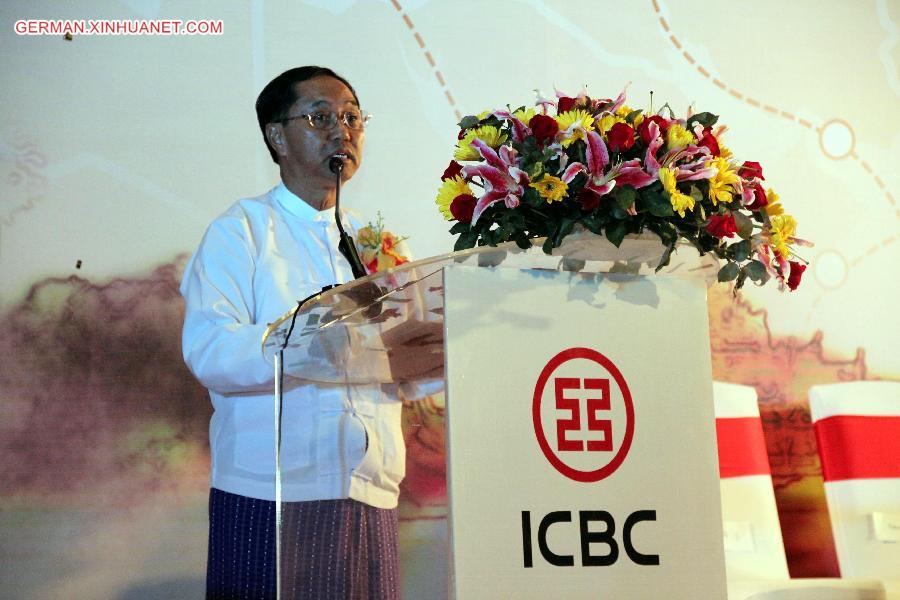 MYANMAR-YANGON-CHINA-ICBC-OPENING CEREMONY