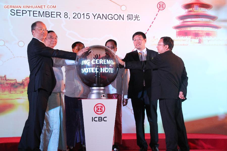 MYANMAR-YANGON-CHINA-ICBC-OPENING CEREMONY