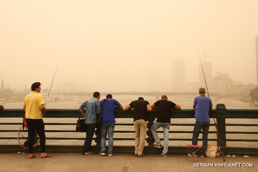 EGYPT-CAIRO-WEATHER-SANDSTORM