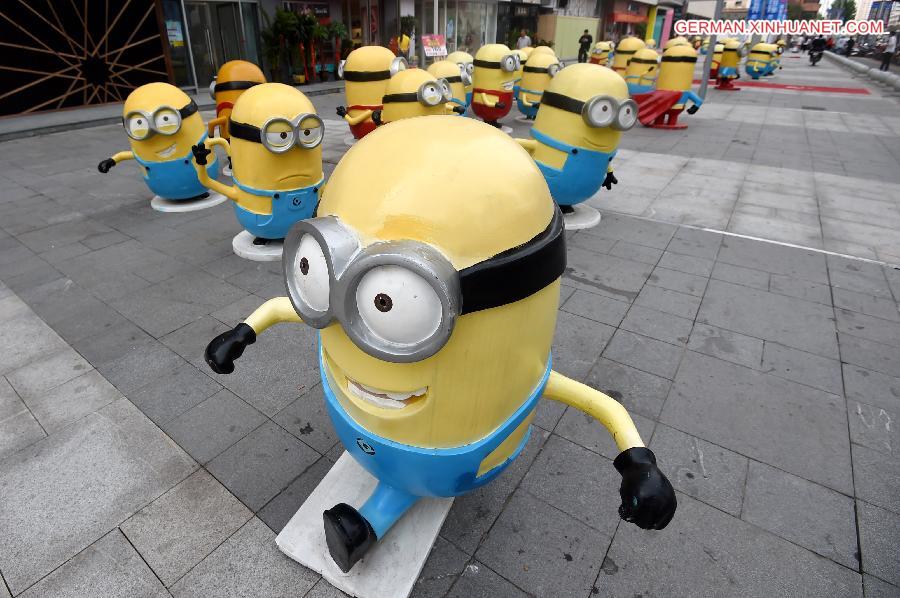 CHINA-ZHENGZHOU-MINIONS-SCULPTURE(CN)