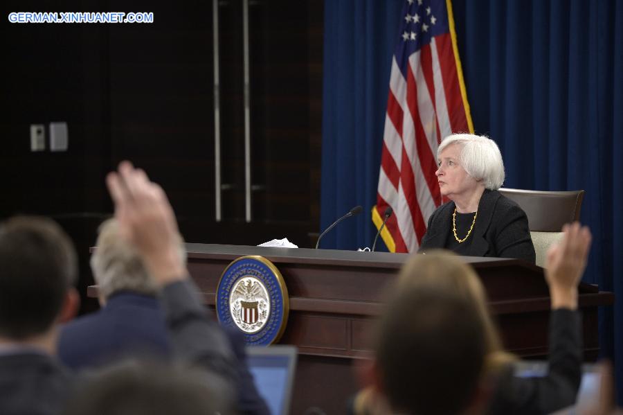 U.S.-WASHINGTON D.C.-FEDERAL RESERVE-YELLEN-PRESS CONFERENCE