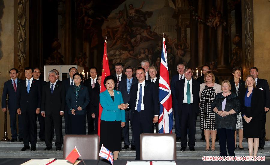 BRITAIN-CHINA-HIGH-LEVEL CULTURAL EXCHANGE MECHANISM