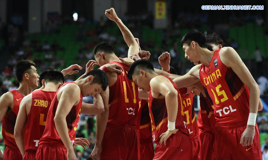 (SP)CHINA-CHANGSHA-FIBA-2015 ASIA CHAMPIONSHIP-GROUP C-CHINA VS SINGAPORE