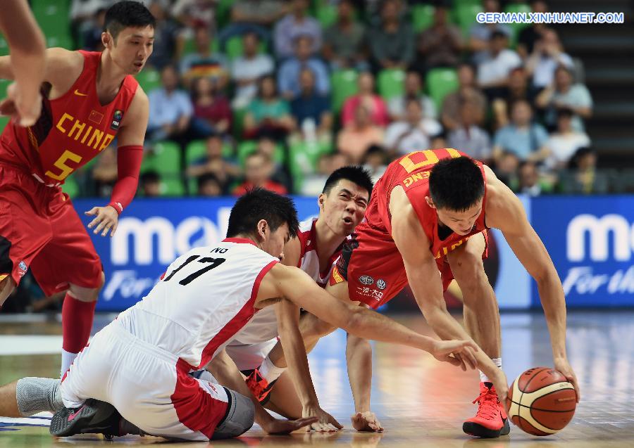 (SP)CHINA-CHANGSHA-FIBA-2015 ASIA CHAMPIONSHIP-GROUP C-CHINA VS SINGAPORE