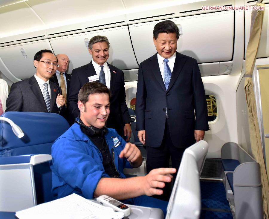 U.S.-SEATTLE-CHINA-XI JINPING-BOEING-VISIT