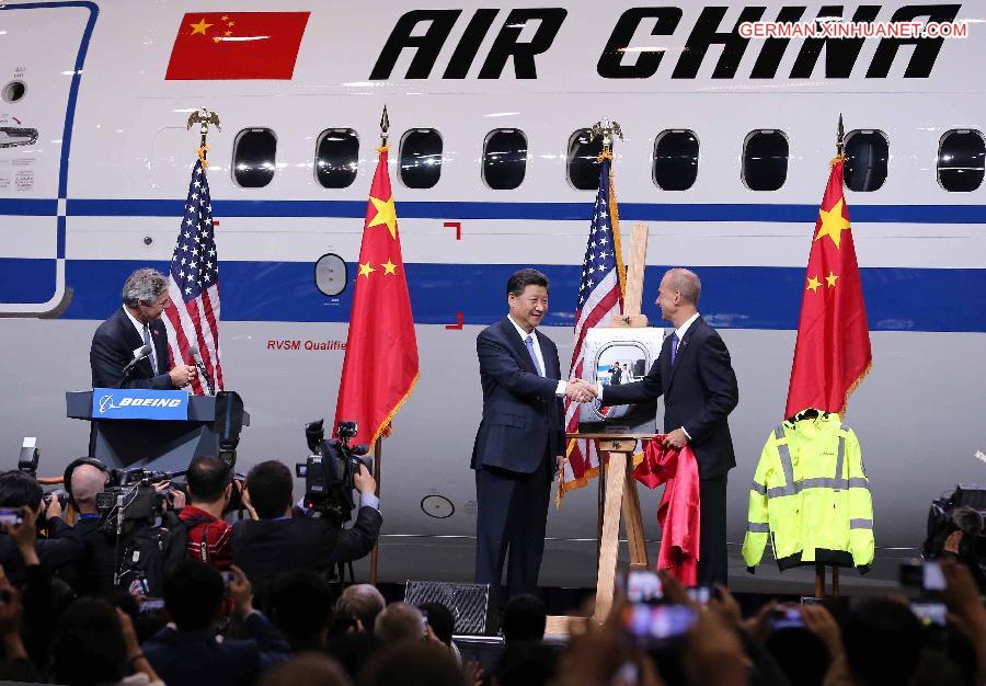 U.S.-SEATTLE-CHINA-XI JINPING-BOEING-VISIT