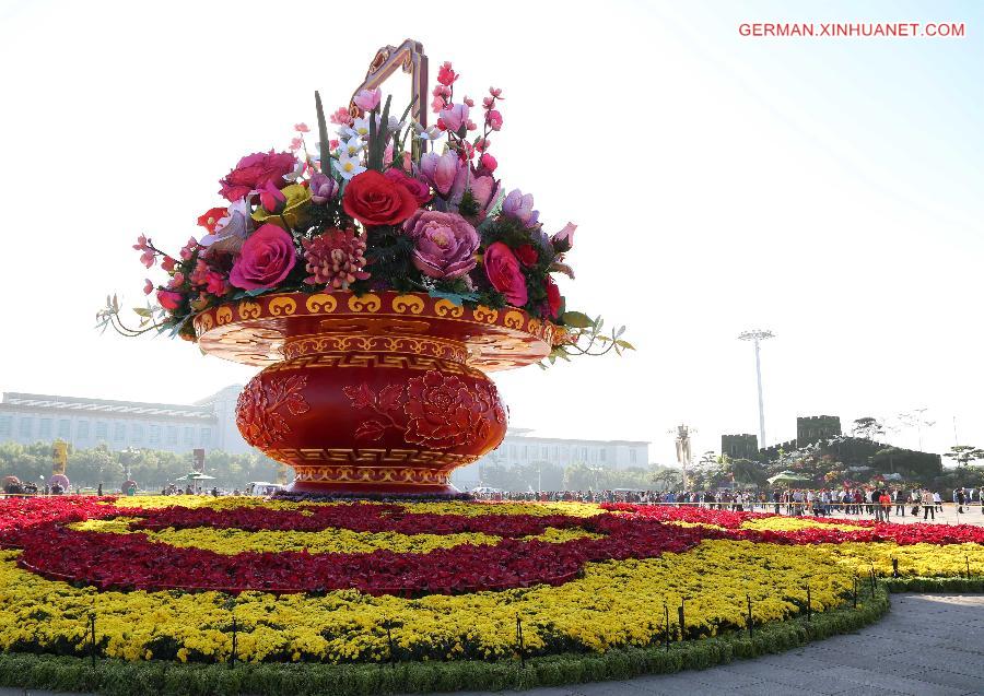 #CHINA-BEIJING-TIAN'ANMEN SQUARE-DECORATIONS (CN)