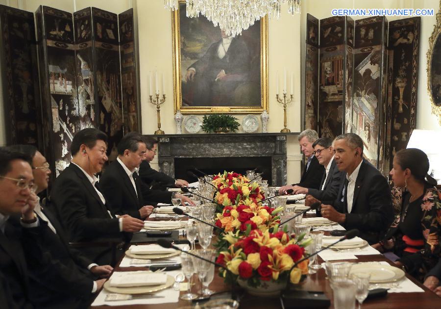 (FOCUS)U.S.-WASHINGTON D.C.-CHINA-XI JINPING-OBAMA-MEETING