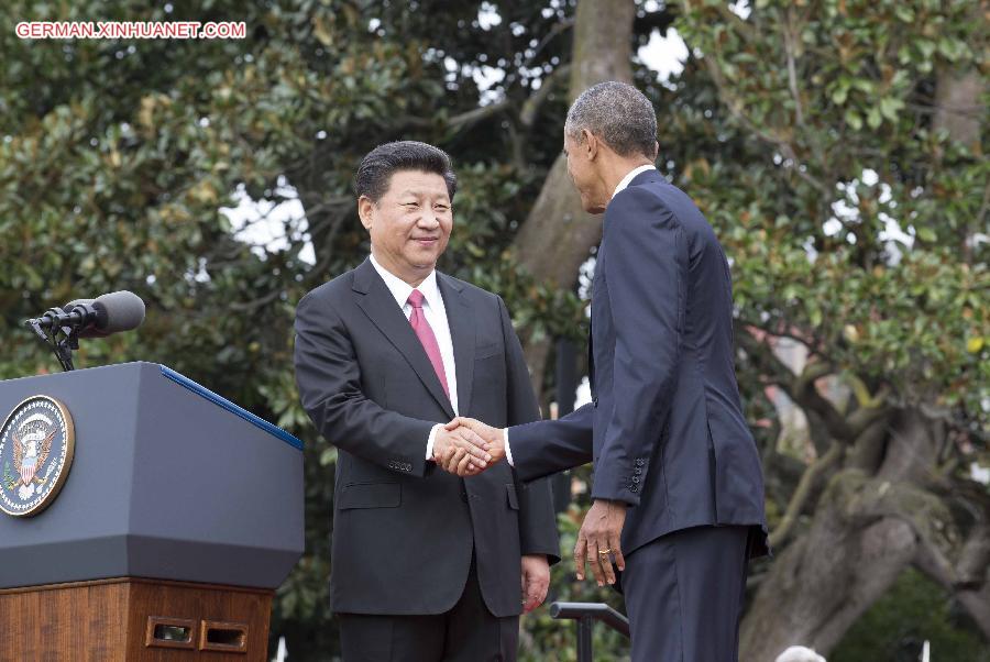 U.S.-WASHINGTON D.C.-CHINA-XI JINPING-WELCOME CEREMONY-BARACK OBAMA  