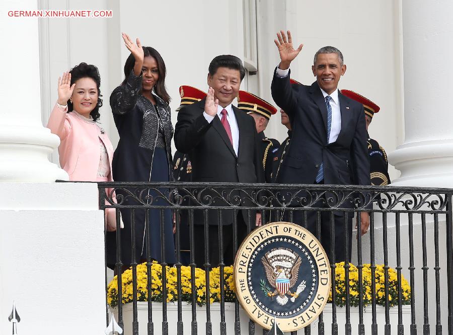 U.S.-WASHINGTON D.C.-CHINA-XI JINPING-WELCOME CEREMONY-BARACK OBAMA  