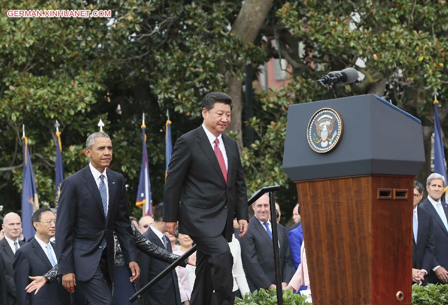 U.S.-WASHINGTON D.C.-CHINA-XI JINPING-WELCOME CEREMONY-BARACK OBAMA  