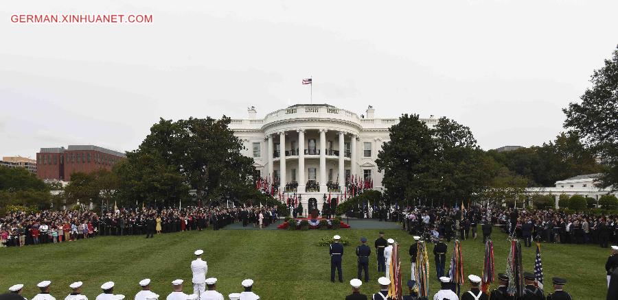 U.S.-WASHINGTON D.C.-CHINA-XI JINPING-WELCOME CEREMONY-BARACK OBAMA  