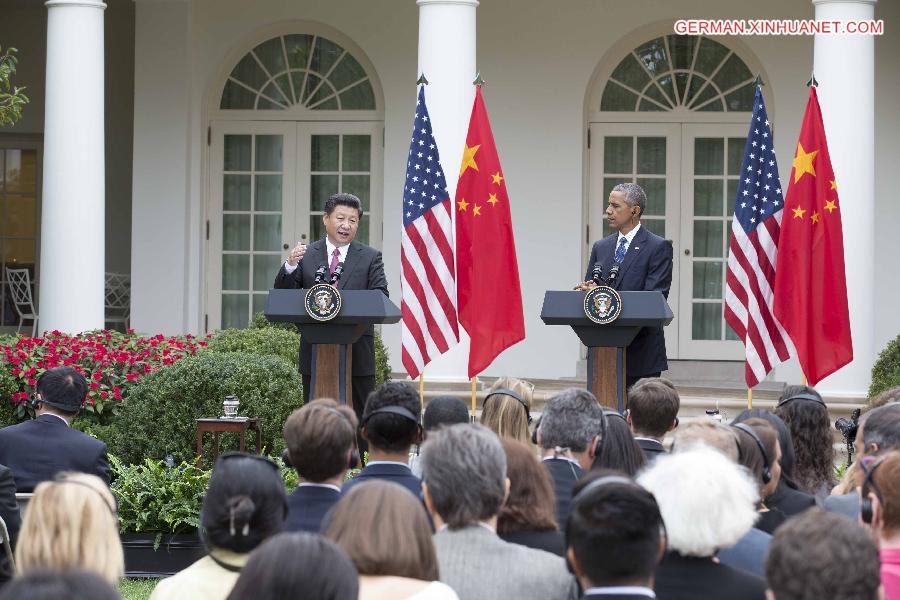 U.S.-WASHINGTON D.C.-CHINA-XI JINPING-BARACK OBAMA-TALKS