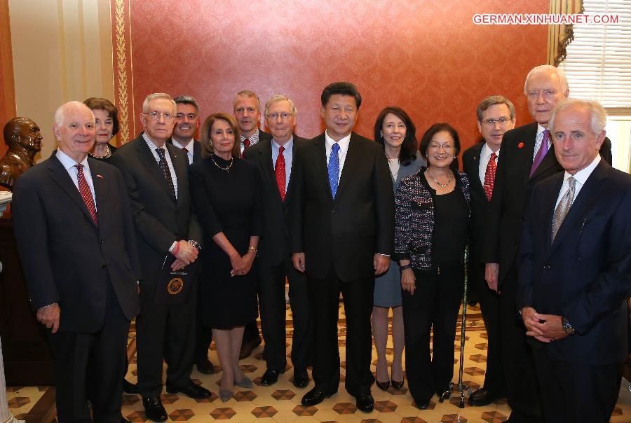 U.S.-WASHINGTON D.C.-CHINA-XI JINPING-CONGRESS LEADERS-MEETING