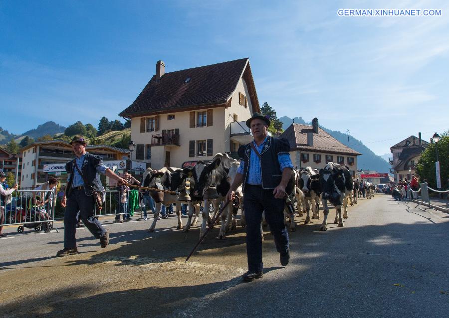 SWITZERLAND-CHARMEY-DESALPE-FESTIVAL