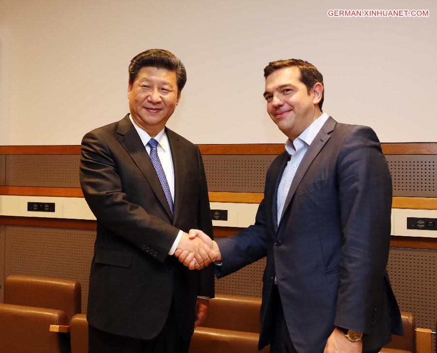 U.S.-CHINESE PRESIDENT-GREEK PM-MEETING 