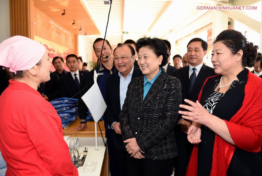 CHINA-XINJIANG-LIU YANDONG-VISIT (CN) 