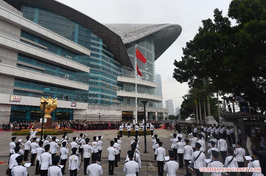 CHINA-HONG KONG-NATIONAL DAY-FLAG-RAISING CEREMONY (CN)