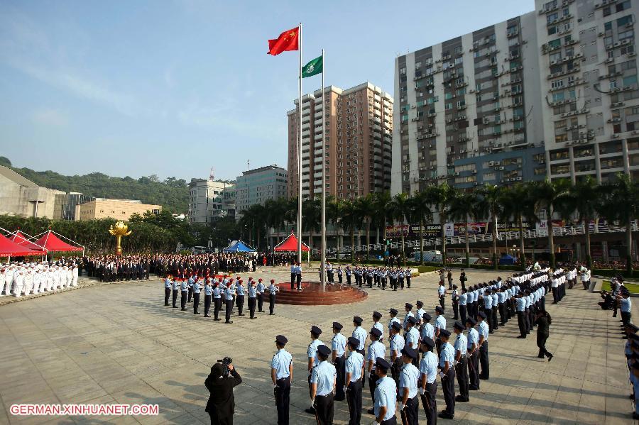 CHINA-MACAO-NATIONAL DAY-FLAG-RAISING CEREMONY (CN)