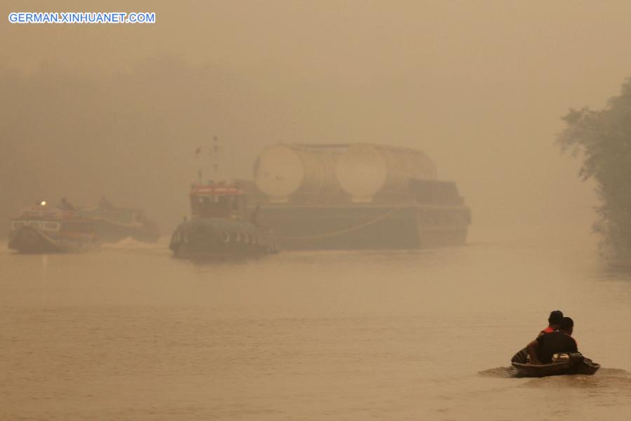 INDONESIA-SOUTH SUMATRA-THICK HAZE