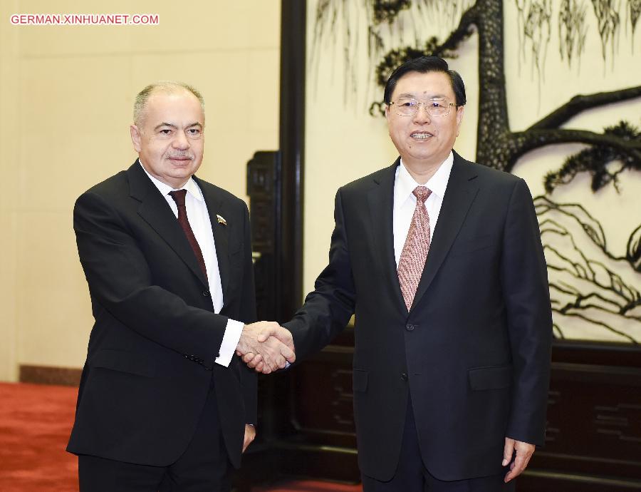 CHINA-RUSSIA-ZHANG DEJIANG-UMAKHANOV-MEETING (CN)