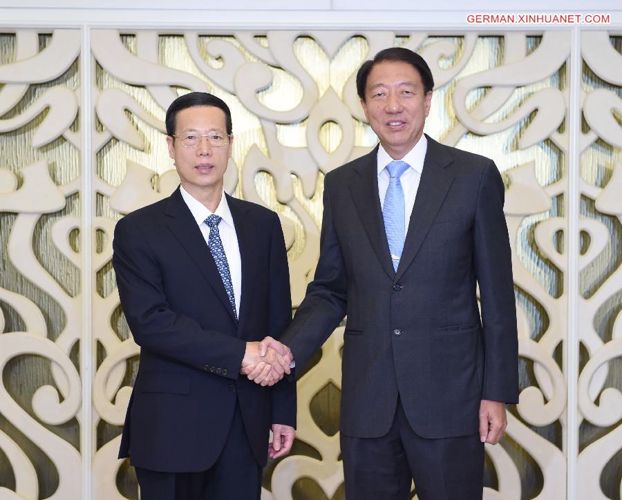 SINGAPORE-CHINA-ZHANG GAOLI-TEO CHEE HEAN-MEETING