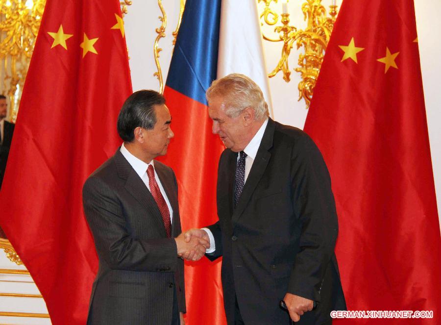 CZECH REPUBLIC-PRAGUE-ZEMAN-WANG YI-MEETING