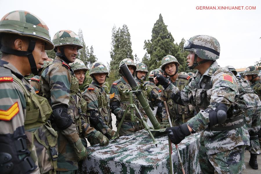请以此署名为准！（军事）（1）“携手－2015”中印陆军反恐联合训练在昆明举行