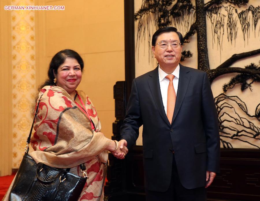 CHINA-BANGLADESH-ZHANG DEJIANG-CHOWDHURY-MEET (CN)