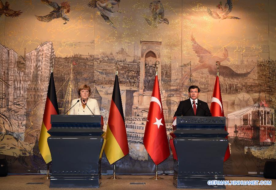 TURKEY-ISTANBUL-GERMANY-MERKEL-SYRIAN REFUGEE CRISIS