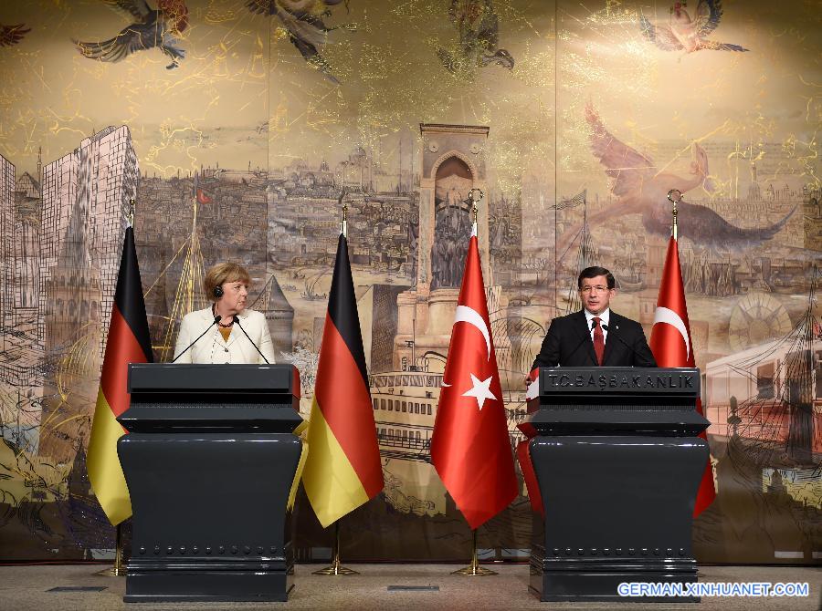 TURKEY-ISTANBUL-GERMANY-MERKEL-SYRIAN REFUGEE CRISIS