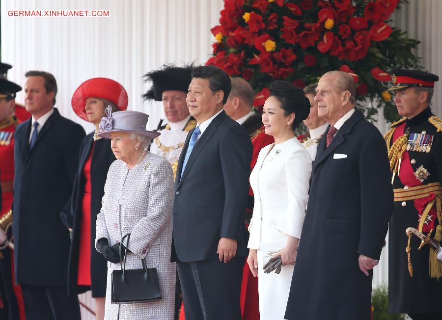 BRITAIN-CHINA-XI JINPING-VISIT-ROYAL WELCOME 