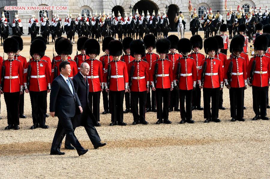 BRITAIN-CHINA-XI JINPING-VISIT-ROYAL WELCOME 