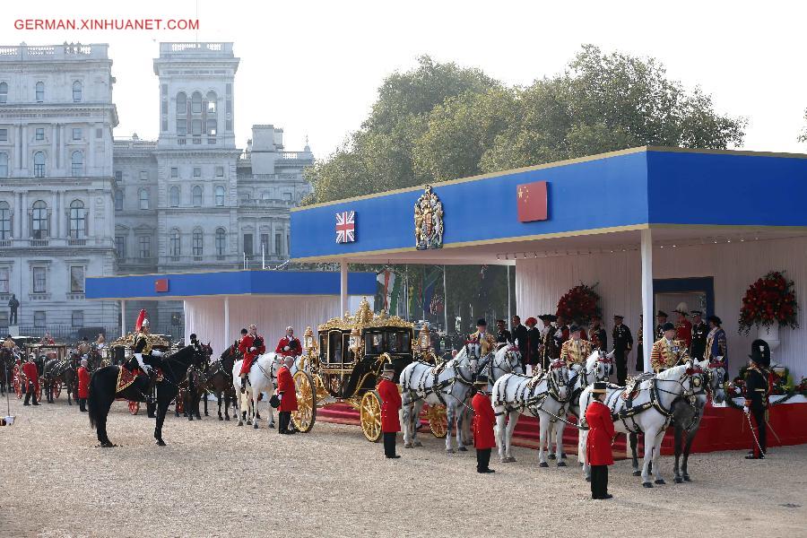 BRITAIN-CHINA-XI JINPING-VISIT-ROYAL WELCOME 